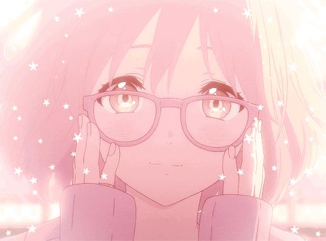 An Anime, A Girl, Gif, Anime, Hair, Pink