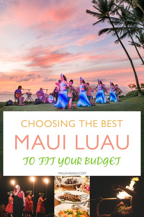 Best Luau In Maui, Maui Babymoon, Wailuku Maui, Maui Hawaii Honeymoon, Best Beaches In Maui, Maui Luau, Hawaii Trip Planning, Hawaii Cruise, Hawaii Vacation Tips