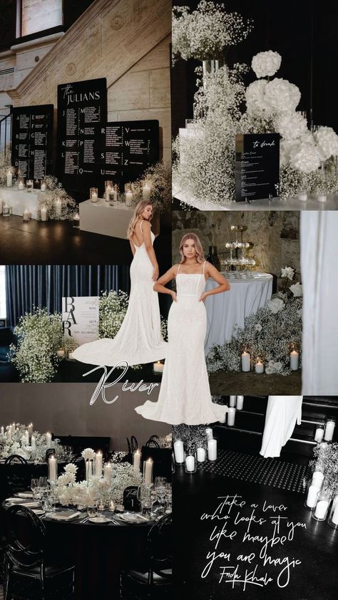 Winter Wedding Themes, Black And White Wedding Theme, White Wedding Theme, Wedding Themes Winter, Future Wedding Plans, Black White Wedding, Wedding Theme Colors, Classy Wedding, Black Tie Wedding