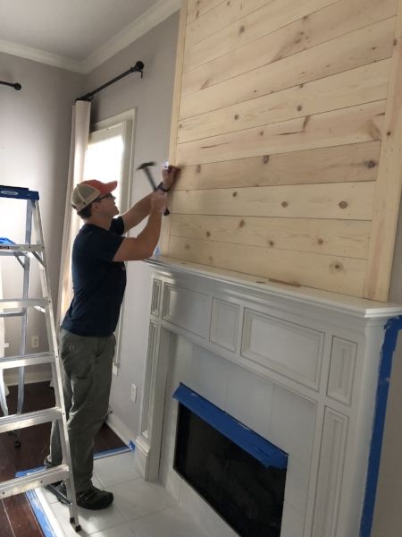 Dreams Diy Shiplap Fireplace, Farmhouse Shiplap, Fireplace Redo, Diy Fireplace Makeover, Shiplap Fireplace, Diy Shiplap, Farmhouse Fireplace, Fireplace Remodel, Diy Fireplace