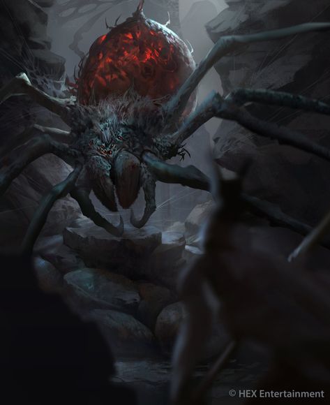 Monsters Rpg, Dark Creatures, Giant Spider, Fantasy Life, Spider Art, Cool Monsters, Fantasy Beasts, 다크 판타지, Call Of Cthulhu