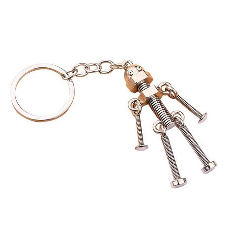 PRICES MAY VARY. High quality material: stainless steel, non rusting, non allergic, non fading, and non deformation. Size:Length is about 5.9 inch (including the key ring). Robot size:3.0 in(H) x 1.0in(W) The alloy robot's arm can swing,Trendy unique and highly detailed artwork designed and made by skillfully handcrafted. EASY TO USE: Creative robots made of stainless steel exceptional scratch and impact resistance. The keychain is also suitable for everyday use. Use as car key, house key, door Robot Keychain, Traveling Bag, Funny Keychain, Bag Decoration, Vintage Punk, Metal Keychain, Estilo Hip Hop, Vintage Diy, Car Keychain