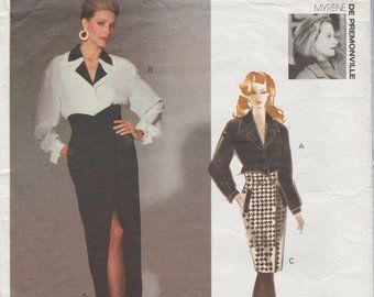 Tapered Skirt, Wrap Skirt Pattern, Vintage Vogue Patterns, Vogue Vintage, Vogue Sewing, Vogue Sewing Patterns, Vogue Pattern, Vogue Patterns, Womens Sewing Patterns