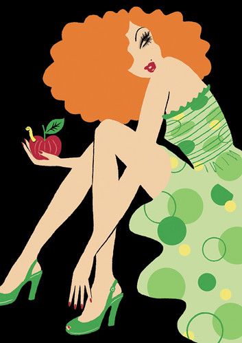 bad apple | neryl walker | Flickr Bad Apple, Walker Art, Art Of Beauty, Grand Designs, Paper Dolls, Art Inspo, Fashion Illustration, Eye Candy, Creative Design