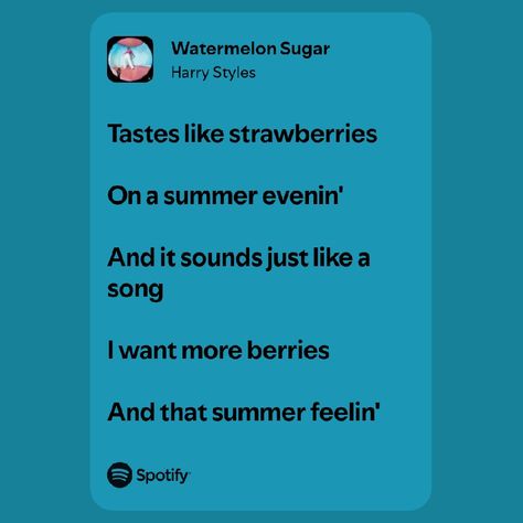 Watermelon Sugar, Spotify Song, Harry Styles, Watermelon, Songs