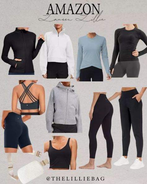 Lululemon Look Alike Amazon, Lululemon Amazon Finds, Amazon Athleisure, Look Alikes, Year Goals, Winter Workout, New Year Goals, Quarter Zip Sweatshirt, Best Amazon