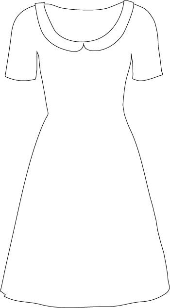 This basic shape, with a tulle overskirt and a glittery belt. To about knee length in grey silk or satin. Silk faille (like the Dior) Dress Template, Dress Templates, Tulle Overskirt, Basic Dress Pattern, Patterns Dress, Dress Card, Quilt Dress, Paper Dress, Doll Dress Patterns