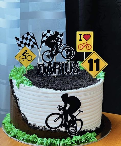 Cycling Cake, Bicycle Cake, Pastel Cakes, Hawaii Party, Mountain Bike, Oreo, Bicycle, Pastel, Cake