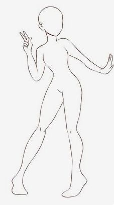 Naruto Base Drawing, Anime Body Base Female, Drawing Anatomy, Body Template, Anatomy Poses, Anime Base, Drawing Templates, Book Art Drawings, Sketchbook Art Inspiration