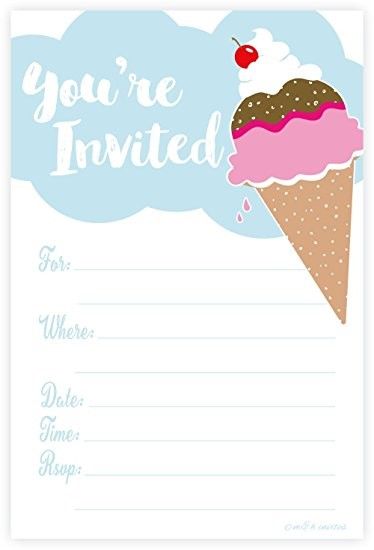 Cool Free Printable Ice Cream Baby Shower Invitation Idea Ice Cream Pool Party, Ice Cream Social Invitations, Ice Cream Party Invitations, Ice Cream Invitation, Pool Party Invitation Template, Birthday Party Invitation Wording, Ice Cream Party Theme, 90th Birthday Parties, 50th Birthday Party Invitations