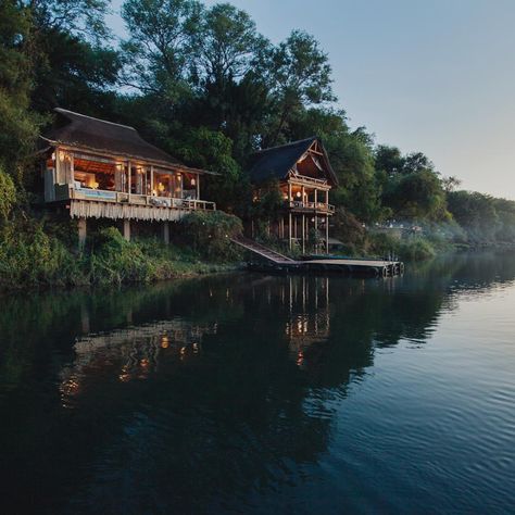 Honeymoon House, Luxury Safari Lodge, Romantic Hideaways, Zambezi River, Hotel Meeting, River Lodge, Largest Waterfall, Luxury Safari, Couples Retreats