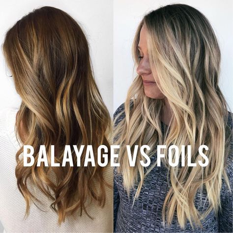 Balayage Vs Highlight, Ombre Vs Balayage Vs Sombre, Balayage Shoulder Length Hair, Highlights Vs Balayage, Traditional Highlights, What Is Balayage Hair, Balayage Hair Colour, Balayage Before And After, Vs Hair