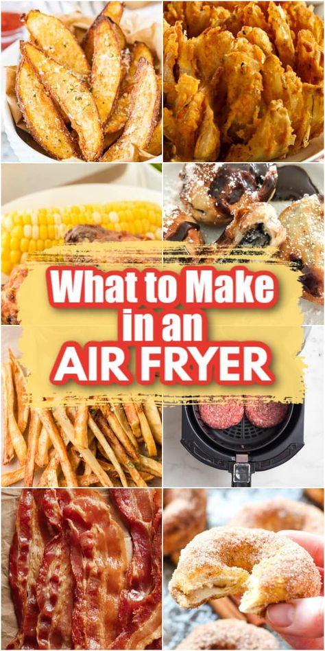 You can cook all sorts of things in an air fryer. Using less than a tablespoon of oil or a couple of sprays of canola cooking spray, you can fry beef, chicken, fish, frozen food and vegetables. Check out everything you need to know, what to cook and some of the best Air Fryer recipes! Power Air Fryer Recipes, Fry Food, Things To Cook, Air Fryer Recipes Snacks, The Best Air Fryer, Air Fryer Cooking Times, Starter Recipes, Cooks Air Fryer, Traditional Cooking