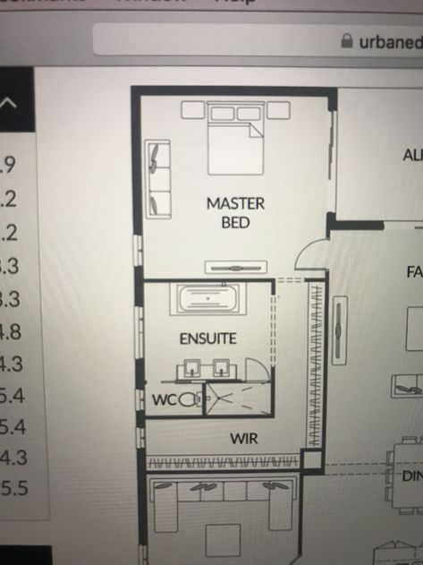 Master And Ensuite Layout, Ensuite Layout Ideas, Ensuite And Wir Layout, Ensuite And Wardrobe Layout, Ensuite Plans Layout, Ensuite Bathroom Layout Floor Plans, Ensuite Bedroom Ideas Layout, Master Bath Ensuite, Masterbedroom En Suite