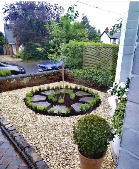 Georgian Garden Ideas, Stones Front Garden, Stone Front Garden Ideas, Front Garden Design Ideas, Gravel Front Garden Ideas, Front Garden Ideas Uk, Front Garden Ideas Driveway, Garden Trellis Designs, Victorian Front Garden