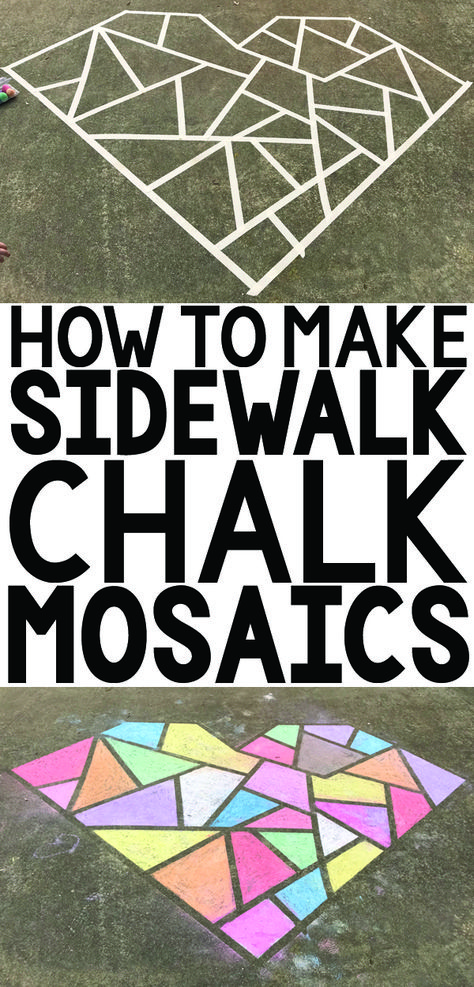 Sidewalk Chalk Ideas, Driveway Chalk, Fun Chalk Art, Chalk Ideas, Chalk Design, Sidewalk Chalk Art, Sidewalk Art, Tape Art, Chalk Drawings