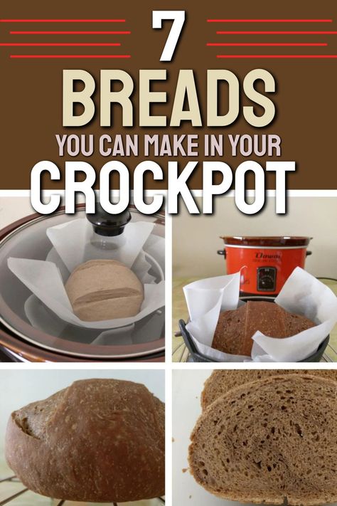 7 simple and delicious bread recipes you can easily make in your crockpot. From classic white bread to flavorful herb loaves, these recipes are perfect for beginners and seasoned bakers alike. Enjoy the warm aroma of homemade bread filling your kitchen without the hassle of traditional baking methods. These crockpot bread recipes are convenient, easy to follow, and require minimal ingredients. Perfect for family dinners or casual gatherings, bring fresh-baked goodness to your table. Bake Bread In Instant Pot, Slow Cooker Recipes Bread, Slow Cooker Quick Breads, Slow Cooker Bread Easy, Frozen Bread Recipes, Bread In A Crockpot, Easy Crockpot Bread Recipes, Bread In Crockpot Recipe, Crockpot Bread Pudding Slow Cooker