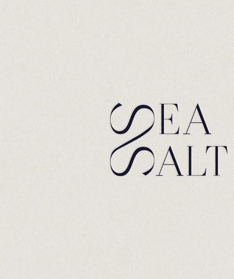 Brand identity and product packaging design for Sea Salt 🌊 classic branding design, minimal branding, logo design, brand design, branding design logo, skincare branding design ideas, skincare branding logo #branding #branddesign #brandidentity #logo #logodesign #brandinspiration #packaging Sea Shell Logo Design, Logo Icon Ideas, Holistic Business Names, Sea Design Graphic, Natural Logo Design Inspiration, Minimal Package Design, Luxury Brand Design Inspiration, Sea Logo Design Ideas, Wave Logo Design Ideas