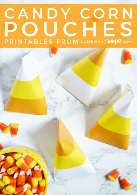 Candy Corn Gift Ideas, Candy Corn Ideas, Halloween Desserts Scary, Diy Halloween Home Decor, Diy Halloween Gifts, Candy Corn Crafts, Halloween Party Decor Diy, Halloween Decorations For Kids, Fun Halloween Treats