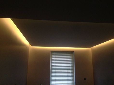 Project Shadow gap lighting Shadow Gap Ceiling Detail, Shadow Gap Ceiling, Lighting Lounge, Low Ceiling Basement, Marble Bathrooms, Shadow Gap, Hallway Ceiling, Ceiling Solutions, Build A Frame