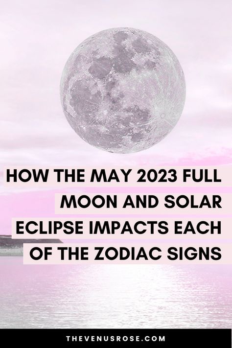 Are you ready for a double celestial treat? The skies are set to be ablaze on May 5, 2023, with the Full Moon and Solar Eclipse in Scorpio. This cosmic event promises to bring intense energy and powerful transformations. For astrology enthusiasts, this is an excellent time to understand the significance of the Full Moon and Solar Eclipse in Scorpio and how it impacts each zodiac sign. So, let’s dive in! #fullmoon #solareclipse #May2023fullmoon #themoon #moonmagic #zodiac #astrology Solar Eclipse Video, May Full Moon, Full Moon Eclipse, Solar Eclipses, Social Circles, Zodiac Signs Aries, Scorpio Moon, The Zodiac Signs, Each Zodiac Sign