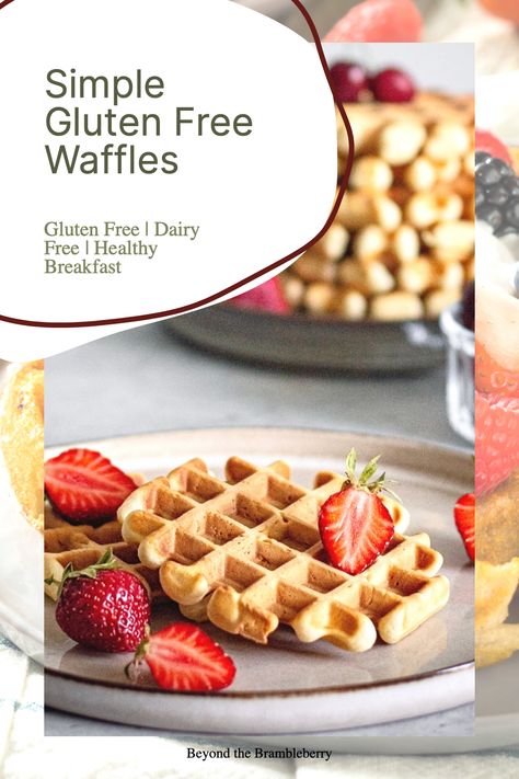 Simple Gluten Free Waffles — Beyond the Brambleberry Dairy Free Waffle Recipe, Waffles Dairy Free, Gf Waffles, Dairy Free Waffles, Nuts And Chocolate, Mediterranean Diet Breakfast, Mediterranean Breakfast, Gluten Free Waffles, Easy Mediterranean Diet Recipes