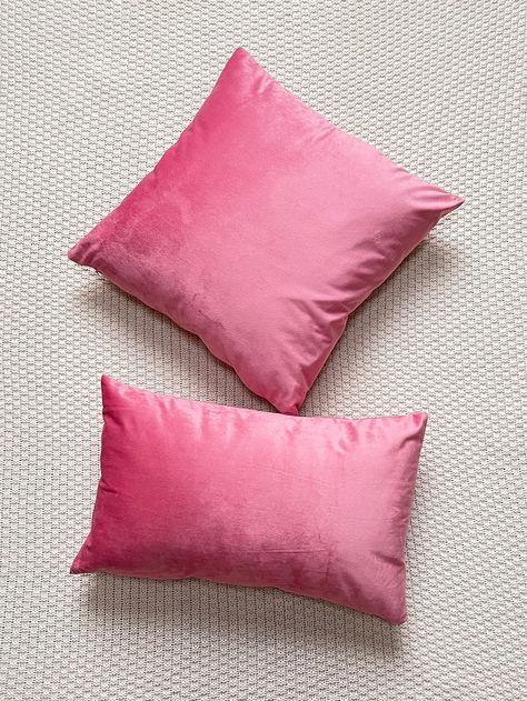 1pc Solid Cushion Cover Without FillerI discovered amazing products on SHEIN.com, come check them out! Ikea Pillow Covers, Ikea Pillow, Simple Composition, Rose Bonbon, Table Sofa, Pink Pillows, Linen Sofa, Pillow Fabric, Decorative Throw Pillow Covers