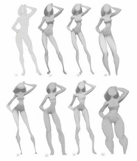 Drawing Hair, Anatomy Sketches, Different Poses, Anatomy Poses, 캐릭터 드로잉, Gesture Drawing, Clipuri Video, Poses References, Digital Painting Tutorials