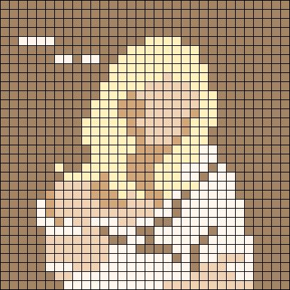 Perler Beads Movies, Peeler Bead Album Cover, Album Cover Grid Pattern, Billie Eilish Alpha Pattern, Album Cover Pixel Art Grid, Alpha Patterns Marvel, Pixel Art Album Cover, Pixel Art Alpha Pattern, Pixel Art Pattern 32x32