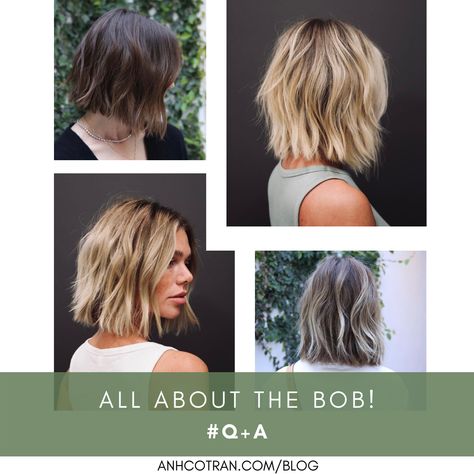 All About the BOB! An Co Tran Hair, Ahn Co Tran Hair, Ahn Co Tran, A Line Haircut, Hair Inspired, Hair Tricks, Anh Co Tran, Hair 2022, Chic Short Hair