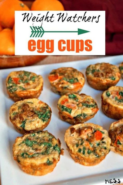 Weight Watchers Egg Cups are a low-point breakfast option. Only 1 point for 4 muffins! This high-protein breakfast will keep you on target and satisfied. Weight Watchers Ham And Egg Cups, Weight Watcher Breakfast Egg Muffins, 1 Point Egg Muffins, Weight Watcher Egg Muffins, Ww Low Point Muffins, Ww Breakfast Muffins, Ww Egg Cups Breakfast, Ww Egg Muffins Breakfast, Low Calorie Egg Muffins