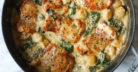 Creamy Chicken and Gnocchi - Damn Delicious