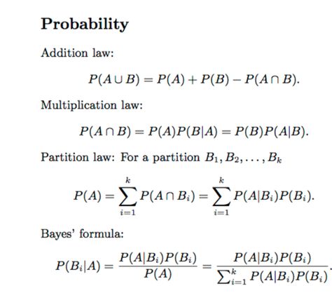 Life Science Notes, Elementary Statistics, Math Formula Sheet, Probability Math, Statistics Math, Conditional Probability, Economics Notes, Probability Worksheets, College Math