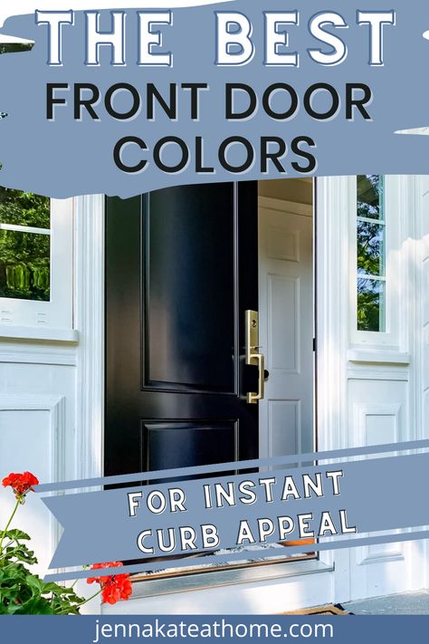 Best Sherwin Williams Front Door Colors, Side Door Colors, Do You Paint Both Sides Of Front Door, Sherwin Williams Black Front Door, Wherein Williams Front Door Colors, Door Paint Colors Entryway, Black Front Door Colors Sherwin Williams, Sherwin Williams Black Magic Front Door, Paint Ideas For Front Door