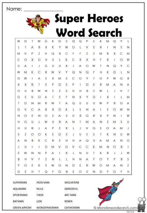 awesome Super Heroes Word Search Super Hero Week Activities For Kids, Super Hero Arts And Crafts, Superhero Camp Activities, Super Hero Activities For Kids, Superhero Word Search, Schoolers Activities, Super Hero Crafts, Superhero Activities For Kids, Superhero Crafts For Kids