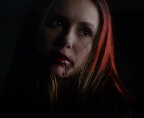 Elena Gilbert Vampire, No Humanity, Vampire Face, Elena Gilbert Style, Gone Series, Video Romance, Elena Gilbert Aesthetic, Gilbert Aesthetic, Tvd Cast