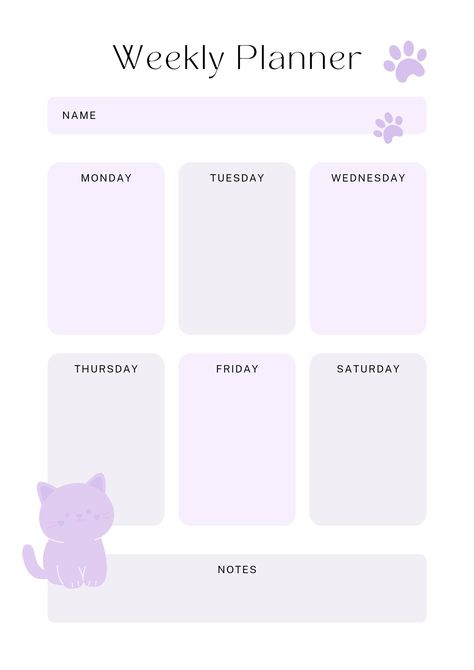 Aesthetic Schedule Template, Weekly Planner Print, Day Planner Template, Planner Schedule, Aesthetic Planner, Daily Schedule Planner, Writing Paper Printable Stationery, Print Planner, Diy Journal Books