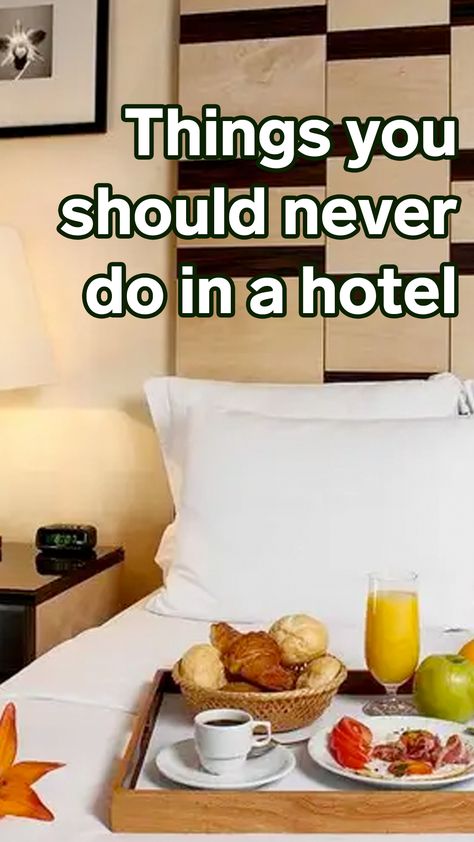 The 10 things you should never do in a hotel, according to employees Hotel Lunch Ideas, Hotel Room Snacks, Hotel Snacks, Hotel Room Cooking, Hotel Cooking, Living In A Hotel, Hotel Hacks, Hotel Food, Basic Blouses