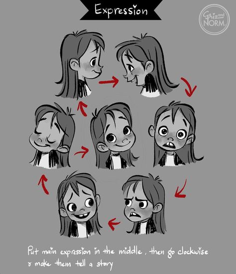 6,656 Likes, 29 Comments - Griz and Norm Lemay (@grizandnorm) on Instagram: “Hello Tuesday! Today's tip is on composing an expression page. There are many ways to do this; I…” Hello Tuesday, Drawing Expressions, Gesture Drawing, Happy Drawing, Clipuri Video, Poses References, 영감을 주는 캐릭터, Drawing Tutorials, Character Design References