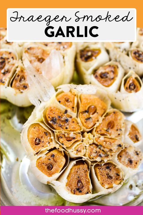 Smoked Garlic, Roasted Garlic Recipe, Roasted Potato Salads, Potato Salad Dressing, Roasted Garlic Cloves, Herb Roasted Potatoes, Green Beans With Bacon, Traeger Recipes, Smoked Cheese