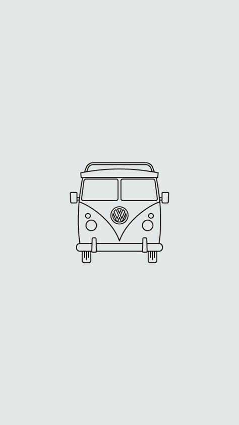 Camper Van Tattoo Ideas, Campervan Tattoo Simple, Van Tattoo Volkswagen, Campervan Drawing, Camera Doodle, Hippy Van Drawing, Realistic Pencil Drawings, Doodle Art Journals, Cactus Art