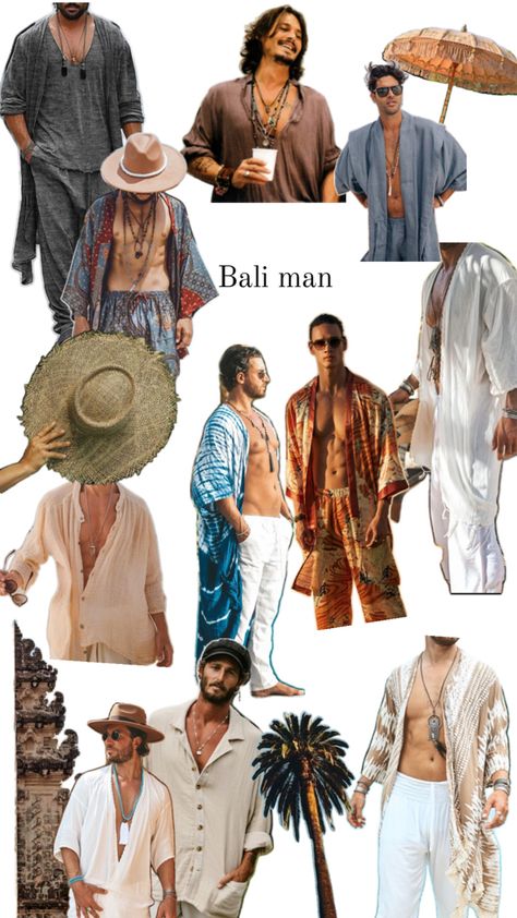 Chic Outfits Men, Coachella Outfit Men, Ibiza Outfit, Casual Boho Outfits, Coachella Fits, Kurta Men, Ibiza Outfits, Ibiza Fashion, Coachella Outfit