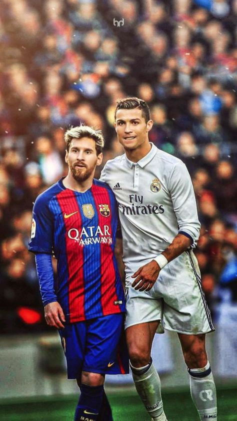 Messi And Ronaldo Wallpaper, Messi Y Cristiano, Cristiano Ronaldo And Messi, Football Messi, Cr7 Vs Messi, Messi Vs Ronaldo, Ronaldo Pictures, Cr7 Messi, Messi Soccer