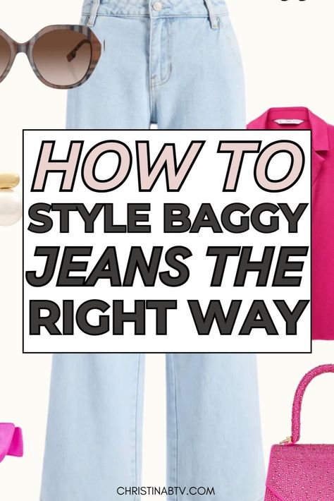 Looking for fresh ideas on How To Style Baggy Jeans? Explore our styling guide filled with inspiration to make these Women's Jeans work for every occasion. Whether you prefer a classic look or something more edgy, these Women's Fashion tips will help you rock baggy jeans with confidence and flair. What To Wear With Baggy Jeans, Baggy Jeans Look, Styling Baggy Jeans, How To Style Baggy Jeans, Style Baggy Jeans, Ripped Baggy Jeans, Light Color Jeans, Baggy Jeans Outfit, Millennials Fashion