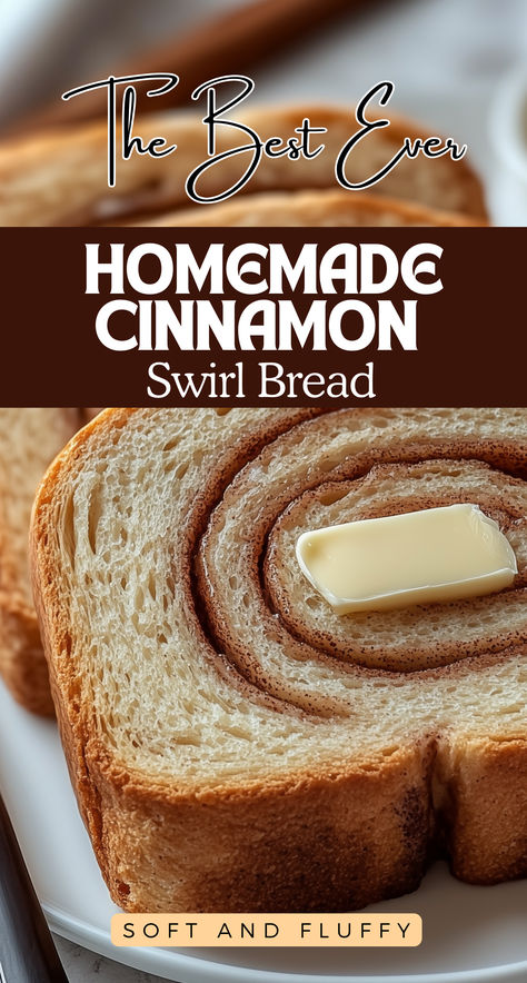 Create this homemade cinnamon swirl bread with a soft, fluffy texture and a rich, cinnamon-sugar filling. Perfect for breakfast, snacking, or a sweet treat Homemade Cinnamon Bread Recipes, Oat Flour Cinnamon Bread, Easy Homemade Cinnamon Bread, Cinnamon Bread Loaf Recipe, Easy Cinnamon Swirl Bread, Cinnamon Sugar Bread Recipe, Cinnamon Bread Recipe For Bread Machine, Homemade Cinnamon Swirl Bread, Bread Machine Cinnamon Bread