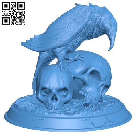 Raven skull B005306 file stl free download 3D Model for CNC and 3d printer – Download Free STL Files 3d Print Files Free, 3d Printing Files Free Printable, 3d Printing Patterns Free, 3d Printing Stl Files, 3d Printing Free Files, Stl Files 3d Printing Free, Free Stl Files 3d Printer, 3d Printer Projects Free, 3d Printing Files