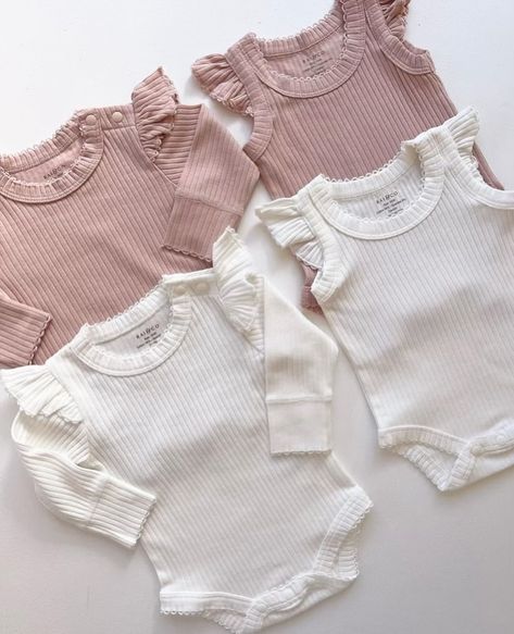 Frilled Basics… 💕 perfect for layering in the winter months ahead 🥶🍼 #bodysuit #winter #layering #rugup #cotton Layering Newborn Clothes, Layering Baby Clothes For Sleep, Solid Cotton Bodysuit With Ruffles, Cream Cotton Onesie For Winter, Fitted Long-sleeved Onesie With Ruffles, Baby Sewing Patterns, Winter Months, Baby Sewing, No Frills