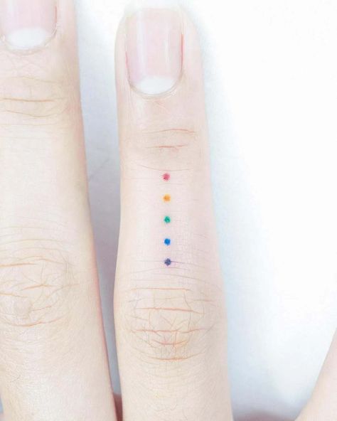 Rainbow Bar Tattoo, Double Rainbow Tattoo, Rainbow Wrist Tattoo, Small Tattoos Rainbow, Mini Rainbow Tattoo, Rainbow Lines Tattoo, No Rain No Rainbow Tattoo, Small Rainbow Tattoo, Tiny Rainbow Tattoo