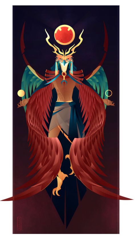 This French Artist Created 11 Beautiful Illustrations Of Ancient Egyptian Gods And Goddesses | DeMilked Goddess Of Egypt, Arte Yoga, Egyptian Deity, Gods Of Egypt, Ancient Egyptian Gods, Egypt Art, Egyptian Mythology, Egyptian Goddess, Mythology Art