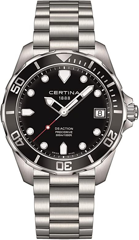 Mens Certina DS Action Precidrive Watch C0324101105100 : Amazon.co.uk: Watches Certina Watches, Used Watches, Best Watches For Men, Vintage Watches For Men, Free Bracelet, Stainless Steel Band, Watch Movement, 100m, Metal Bracelets